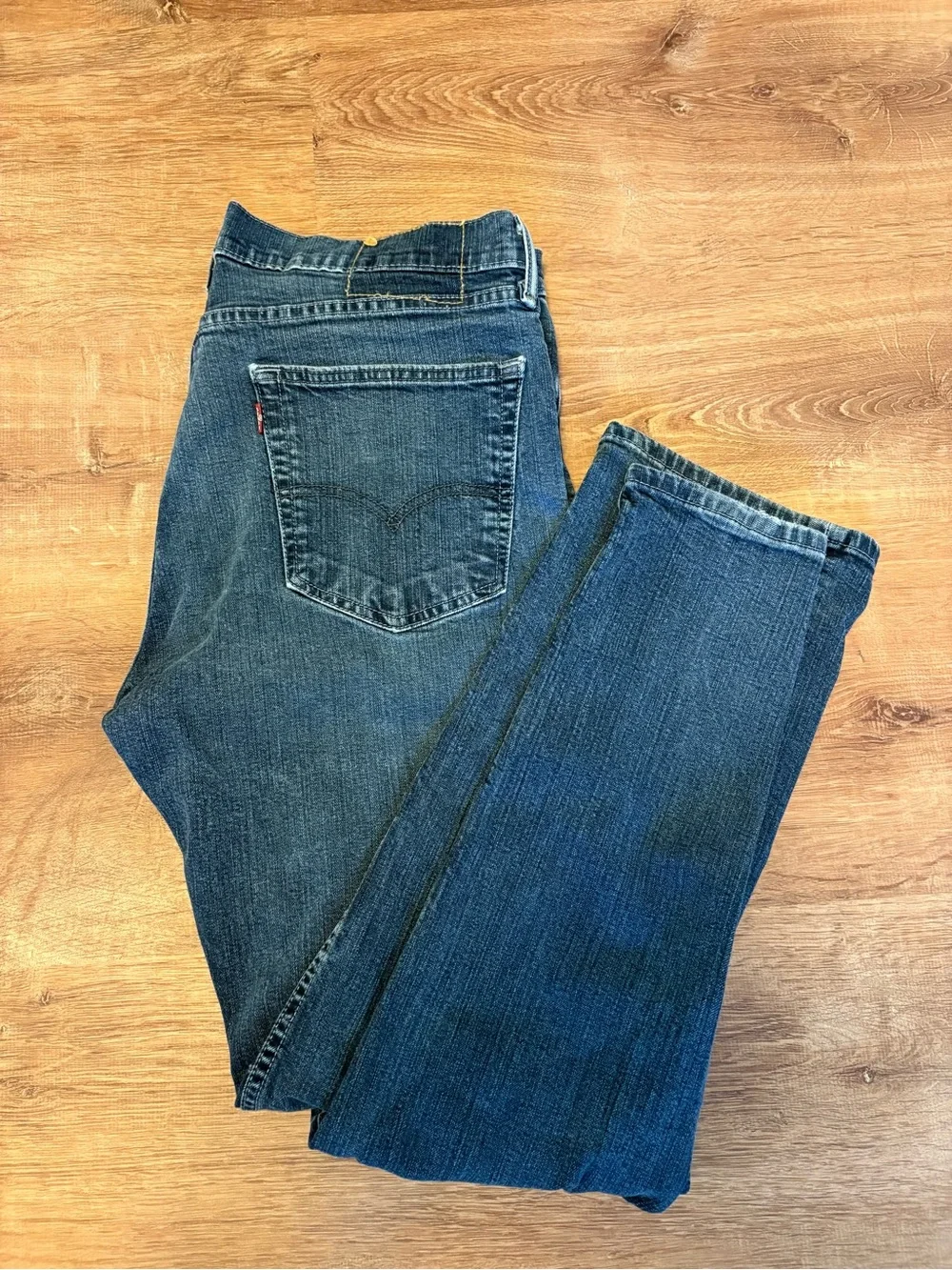 Levi's Dark Blue Straight Leg Men's Jeans Size 36x32